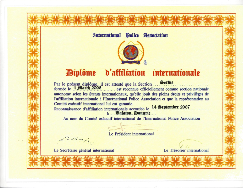 IPA sertifikat